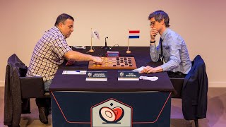 Schwartzman  Boomstra World Draughts Championship 2022 Round 2 [upl. by Mayhew519]