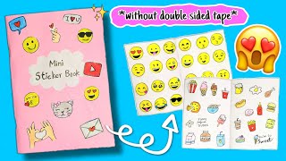 My Handmade sticker book  how to make a sticker book  mini sticker book [upl. by Rednirah268]