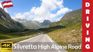 Driving in Austria 13 Silvretta High Alpine Road Silvretta Hochalpenstraße 4K 60fps [upl. by Kulseth]