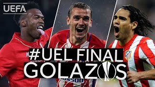 STURRIDGE GRIEZMANN FALCAO Great UEL Final GOALS [upl. by Octavian]