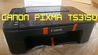 Canon PIXMA TS3150 Black SKCZ  Unboxing [upl. by Kealey]