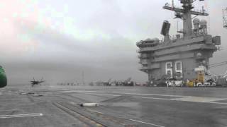 F35C Arrival on USS Eisenhower [upl. by Hooper]