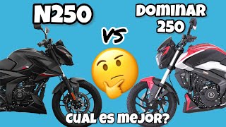 PULSAR N250 VS DOMINAR 250  CUAL ES MEJOR 🤔 [upl. by Jeffers102]