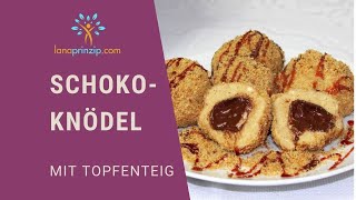 SchokoladeKnödel  Rezept mit Topfenteig Quarkteig  Feines aus der österreichischen Küche [upl. by Llenoil]