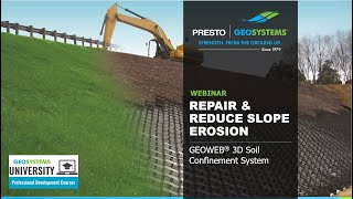 Repair amp Reduce Slope Erosion Using the GEOWEB Geocells [upl. by Nurav845]