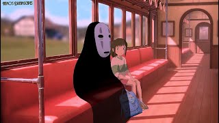 Youre on the Spirited Away Train with Chihiro amp NoFace dreamy oldies music playing 3 HOURS ASMR [upl. by Eaner]