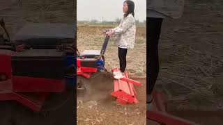 Micro tillage machine ditching backfilling rotary tillage sowing bulldozing digging etc [upl. by Anaeirb]