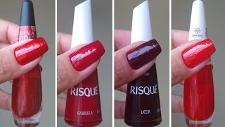 6 ESMALTES VERMELHOS PODEROSOS 💅🏼 [upl. by Shandra596]