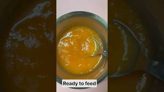 Carrot purée for 46 months baby 🥕babynutrition babyfood [upl. by Earised]