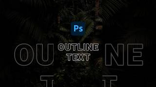 Outlune Text Effect in Photoshop 🔥 shorts [upl. by Neemsay]