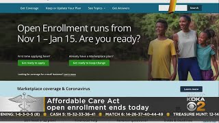 Affordable Care Act open enrollment ends on Sunday [upl. by Paget]