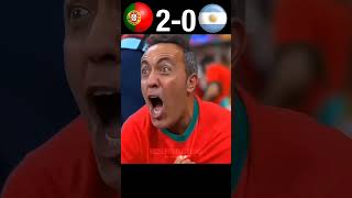 Ronaldo is angry 😈  portogul vs Argentina world cup 2026 imaginary youtube fotball shorts [upl. by Saimerej]