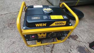 Wen 1800 Generator Review 41917 [upl. by Willock]