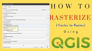 Rasterize Vector to Raster  Vector to Raster Conversion  Rasterize in QGIS [upl. by Ragde435]