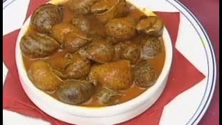 Receta de Caracoles gordos en salsa como se hace [upl. by Wagner]