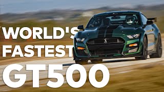 Worlds Fastest Shelby GT500 Mustang  204 MPH GT500 RUN  VENOM 1000 by HENNESSEY [upl. by Alyks683]