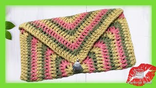 💝Cartera FIESTA a crochet💋 Fácil de tejer🧶 [upl. by Katzman]