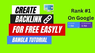 How to Create Free High Authority Backlinks for blogger Website 2024 😱  Bangla Tutorial [upl. by Akerdnahs]