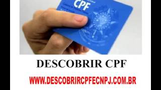 Consultar CPF  Descobrir CPF  Descobrir CNPJ [upl. by Rockie]