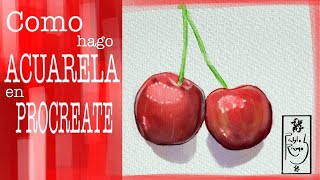 Como hacer acuarela en procreate [upl. by Whitten]