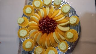 SLICING and DECORATING FRUITS apple orange Banana shortvideo viralvideo [upl. by Colly]