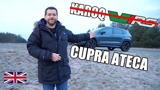 Cupra Ateca  Skoda Karoq vRS You All Wanted ENG  Test Drive and Review [upl. by Netty269]