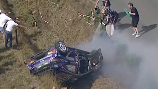 2022 Ypres Rally Breen SS10 Crash [upl. by Ailliw]