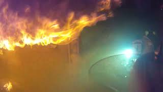 Whats it Like Inside a House Fire  Helmet Cam [upl. by Alanna887]