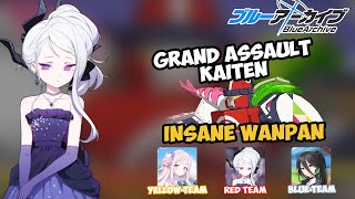 Blue Archive  Grand Assault KAITEN Insane WANPAN Comfy team [upl. by Saretta]