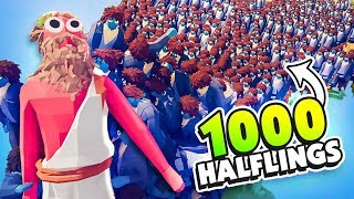 1000 HALFLINGS vs ZEUS  TABS Early Access Release Totally Accurate Battle Simulator [upl. by Orimlede]