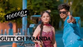 Gutt Ch Paranda Lyrics  Preet Sandhu New Song  imsrwn  Preet Sandhu  Gutt Ch Paranda Haye Mazyy [upl. by Anires]