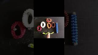 Making name of Allah beautifully through different color rubber bands allah shortvideo shorts [upl. by Huai]