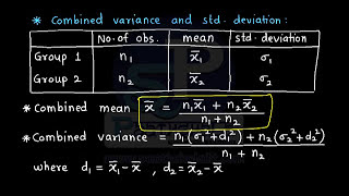 Statistics  14  Combined Mean and Variance  A Paathshala Ascension Exclusive [upl. by Ackerley]