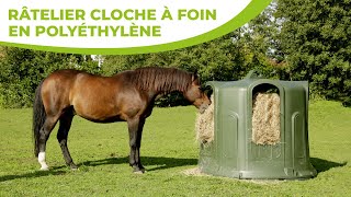 Le râtelier cloche à foin pour chevaux en polyéthylène par Abrivert [upl. by Ayyn]