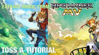 How to Extract Music from RPG Maker MV with RPG Maker MV Decrypter Tutorial  Toss A Show [upl. by Jennie]