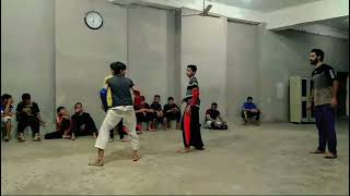 Daily Club Training  Taekwondo Fight  knockout sparring Fight [upl. by Rebme803]