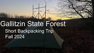 Fall Backpacking in Gallitzin State Forest [upl. by Elrem543]