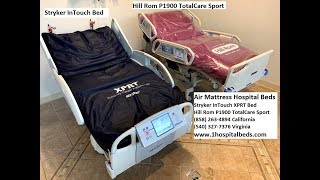 Hill Rom P1900 TotalCare Sport 2 and Stryker Intouch Hospital Bed Models [upl. by Amsirahc151]