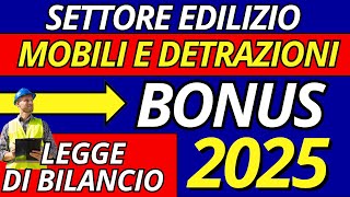 Bonus Edilizia 2025 Tutte le Novità su Ristrutturazioni e Detrazioni [upl. by Ayila95]