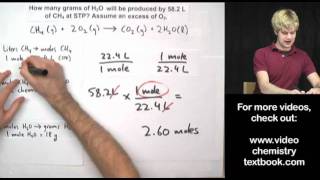 Gas Stoichiometry Equations Part 1 [upl. by Mead]