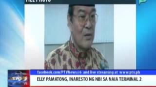 News6 Elly Pamatong inaresto ng NBI sa NAIA2  Sept 3 2014 [upl. by Chuipek]