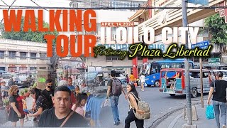 WALKING TOUR AT THE CITY OF ILOILO FEATURING PLAZA LIBERTAD philippines iloilocity [upl. by Enyrehtac]