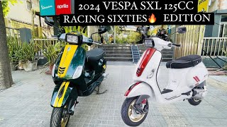 2024 Vespa SXL 125 Racing🏁Sixties🔥 Full Detailed Review  Bye👋🏻Honda Activa 125 [upl. by Iderf]