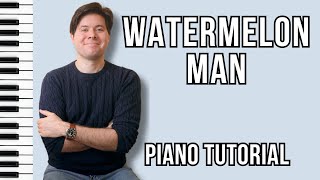 Watermelon Man  Herbie Hancock Jazz Piano Tutorial [upl. by Ahsiuqram]