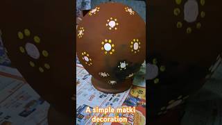 A simple Matki decoration using earbuds krishnajanamashtmi trending trendingshorts [upl. by Assiran]