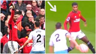 Manchester Utd denied penalty for handball vs Crystal Palace after Joel Wards hand inside the area [upl. by Enylhsa]