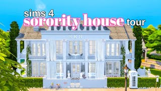 Sims 4 Sorority House Tour CC Included [upl. by Eniaral]