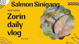 Sinigang na Salmon for dinner [upl. by Atilemrac]