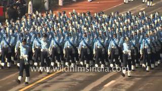 Indian Air Force marches ahead Republic Day 2016 [upl. by Lean111]