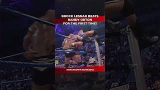 WWE Brock Lesnar BEATS Randy Orton for the FIRST TIME wwe randyorton brocklesnar smackdown [upl. by Holly14]